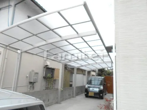 カーポート YKKAP レイナポートグラン 縦2台用(縦連棟) R型アール屋根