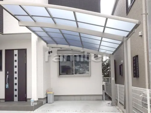 カーポート LIXILリクシル ネスカR 1台用(単棟) R型アール屋根