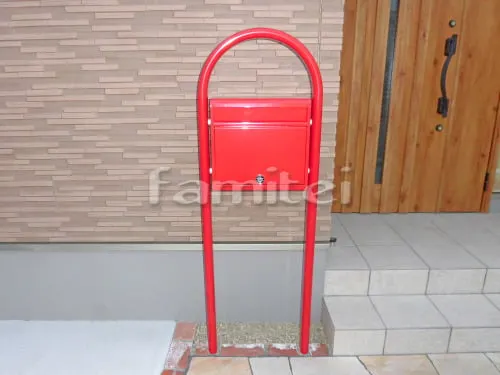 郵便受けポスト YKKAP ポスティモ FMB-1 前入れ前出し レッド