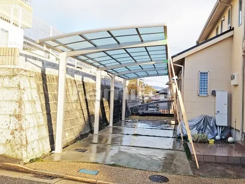 カーポート YKKAP レイナポートグラン 縦2台用(縦連棟) R型アール屋根