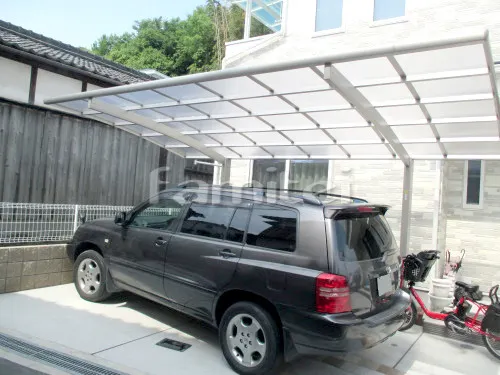 カーポート YKKAP レイナポートグラン 1台用(単棟) R型アール屋根