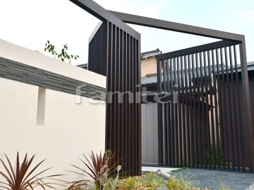 木製調目隠しフェンス塀 LIXILリクシル プラスG デザイン格子