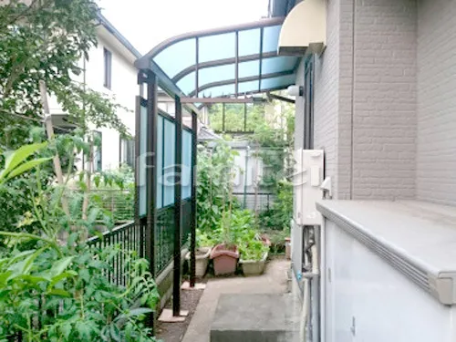 洗濯干し屋根 YKKAP ヴェクターテラス屋根(ベクター) 1階用 R型アール屋根 目隠しパネル(前面 正面)1段 物干し