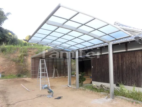 カーポート YKKAP レイナポートグラン 1台用(単棟) R型アール屋根