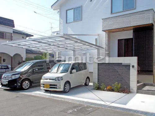 新築シンプル オープン外構