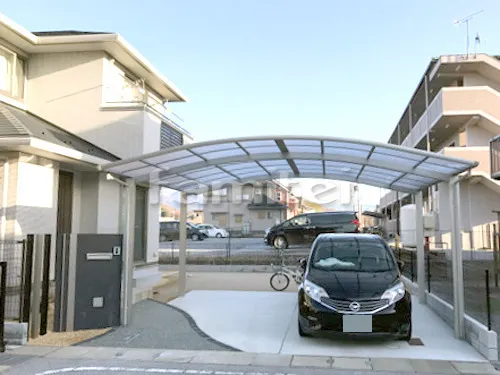 新築シンプル オープン外構