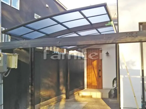 カーポート プライスポート 1台用(単棟) R型アール屋根