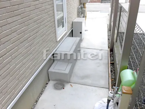 勝手口階段 一部撤去