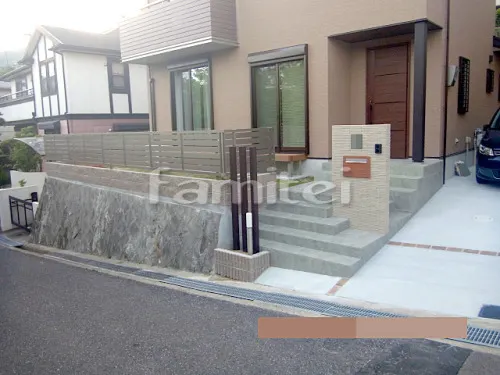 新築シンプル オープン外構