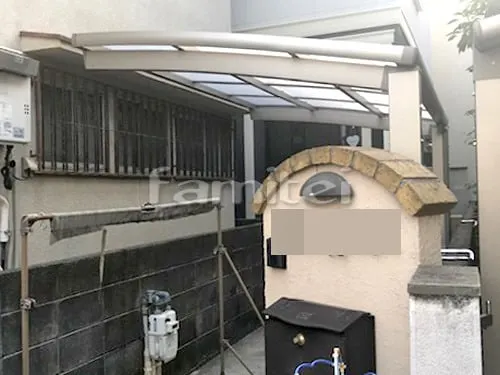 自転車バイク屋根 LIXILリクシル ネスカR R型アール屋根 サイクルポート 駐輪場屋根