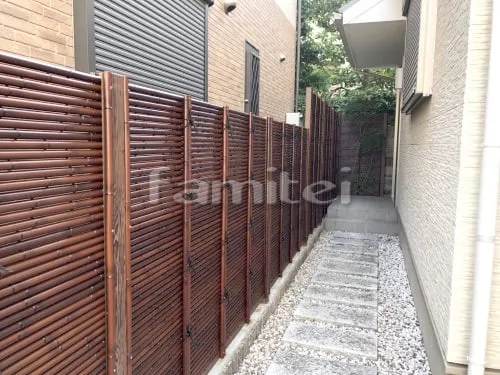 和風目隠し人工竹垣 TAKASHOタカショー 御簾垣(みす垣) すす竹