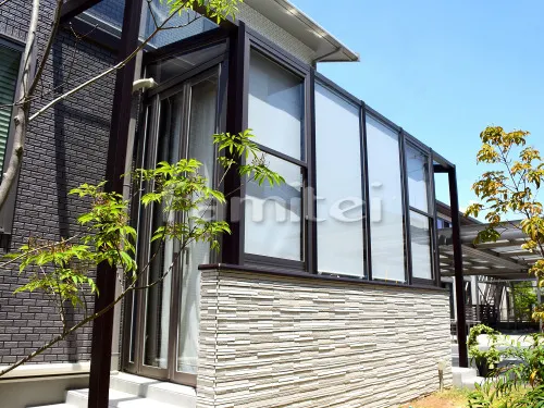 木製調ガーデンルーム LIXILリクシル ココマ 腰壁タイプ サンルーム