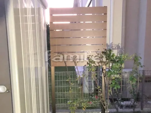 目隠しフェンス塀 F&F マイティウッド 平板 樹脂