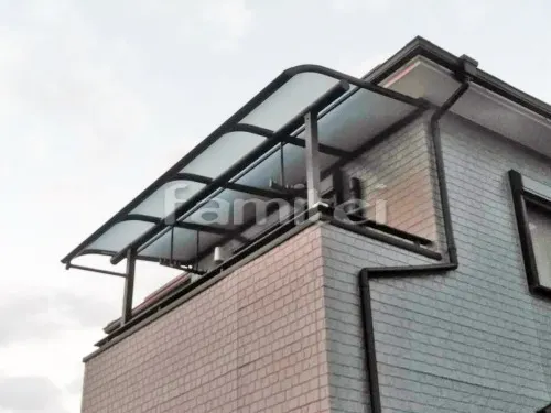 ベランダ屋根 YKKAP ヴェクターテラス屋根(ベクター) 2階用 R型アール屋根 物干し