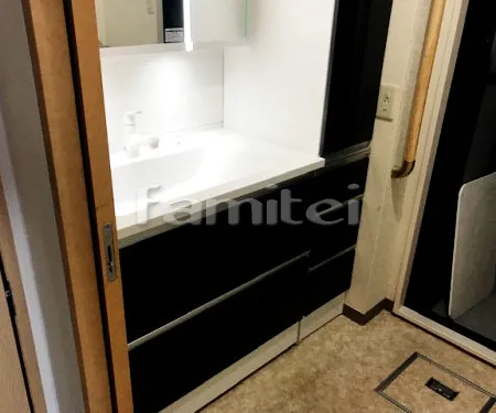 扉柄 アルベロブラック サイドキャビネット