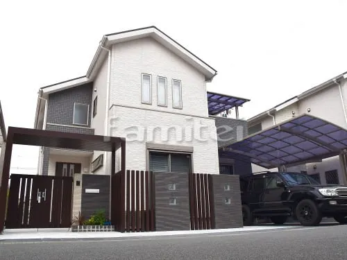 リフォームシンプル セミクローズ外構