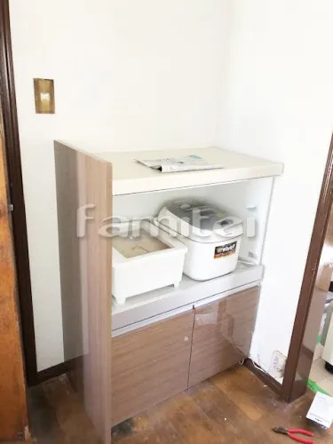 カップボード  家電収納付　W75