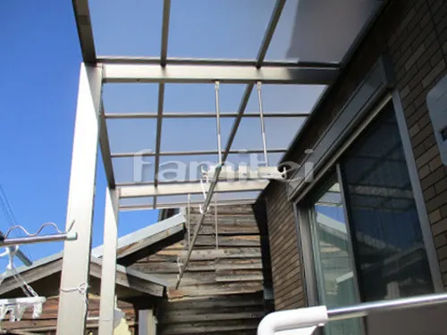 雨除け屋根 LIXILリクシル 独立式フーゴFテラス 1階用 F型フラット屋根