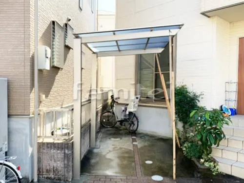 自転車バイク屋根 LIXILリクシル ネスカF 駐輪場屋根 サイクルポート F型フラット屋根
