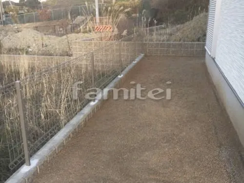 お庭 真砂土敷き