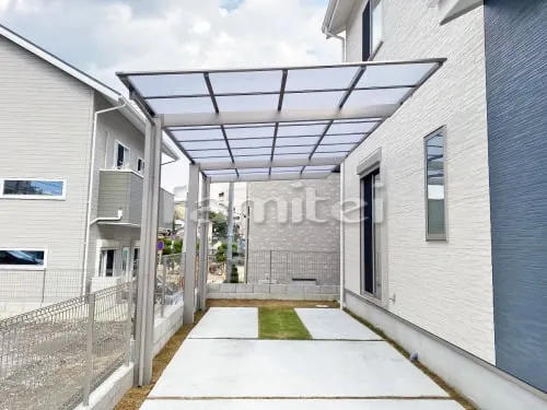 カーポート LIXILリクシル ネスカF 縦1.5台用(1台+延長 縦連棟) F型フラット屋根