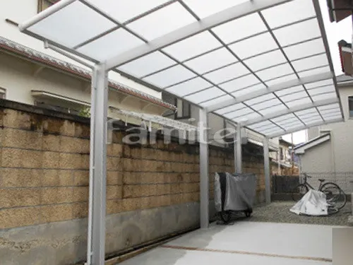 カーポート LIXILリクシル ネスカR 縦2台用(縦連棟) R型アール屋根