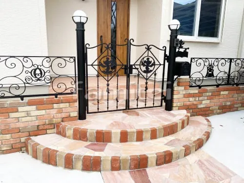 ディズニー門扉 LIXIL リクシル TOEX ミッキーA型 両開き 角門柱