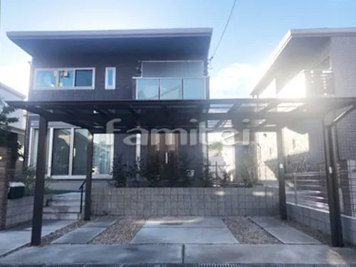 カーポート LIXILリクシル ネスカF 横2台用(ワイド ツイン) F型フラット屋根