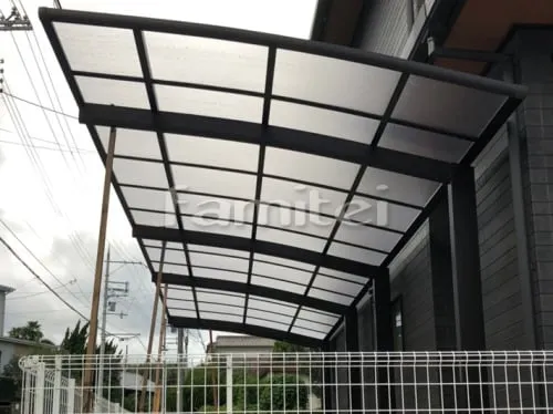 カーポート YKKAP レイナポートグラン 縦2台用(縦連棟) R型アール屋根