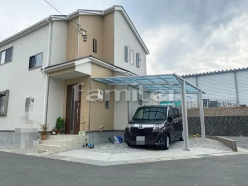 カーポート YKKAP エフルージュグラン 1台用(単棟) F型フラット屋根