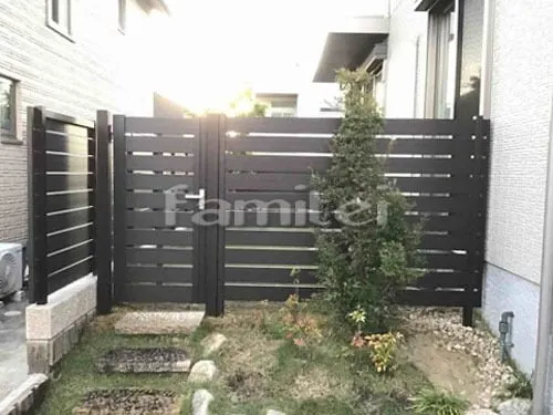 お庭の門扉 マイティ門扉  片開き 目隠しフェンス塀 F&F マイティウッド