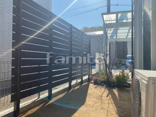 人工木・樹脂 フェンス（木調） F＆F マイティウッド ベーシック極 高尺タイプ 目隠し 木調・ラティス 樹脂