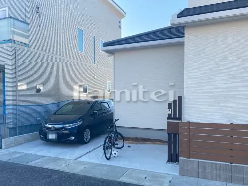 人工木・樹脂 フェンス（木調） F＆F マイティウッド ベーシック極 目隠し 木調・ラティス 樹脂 レンガ塀  ユニソン ソイルレンガ210  ブロック塀 （化粧ブロック） ユニソン シルマ  土間コンクリート   土間コンクリート シンプル 郵便ポスト （郵便受け）取付 丸三タカギ スタッポ 