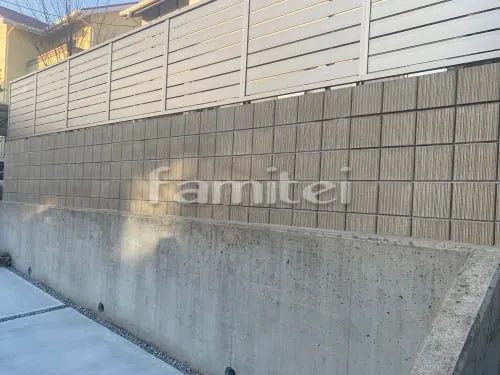 アルミ形材 フェンス LIXIL AB YS3型 横スリット3 目隠し ブロック塀 （化粧ブロック） ユニソン リゲル 