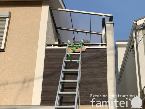 ベランダ屋根 LIXILリクシル スピーネ 2階用 F型フラット屋根