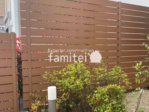 人工木・樹脂 フェンス（木調） F＆F マイティウッド ベーシック極 目隠し 木調・ラティス 樹脂