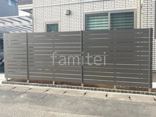 人工木・樹脂 フェンス（木調） F＆F マイティウッド ベーシック極 目隠し 木調・ラティス 樹脂