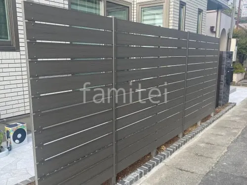 人工木・樹脂 フェンス（木調） F＆F マイティウッド ベーシック極 目隠し 木調・ラティス 樹脂