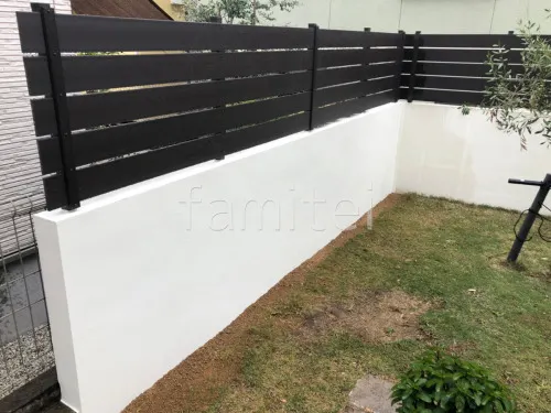 人工木・樹脂 フェンス（木調） F＆F マイティウッド ベーシック極 目隠し 木調・ラティス 樹脂