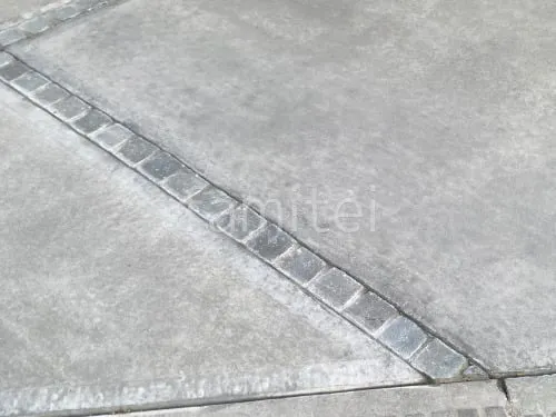 ピンコロ石 目地 土間コンクリート