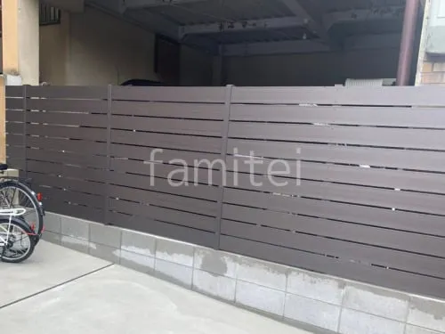 人工木・樹脂 フェンス（木調） F＆F マイティウッド ベーシック極 目隠し 木調・ラティス 樹脂