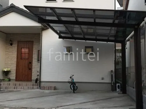 カーポート１台 （単棟） タカショー フル木製調 アートポート フラット屋根