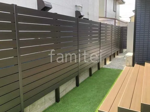 人工木・樹脂 フェンス（木調） F＆F マイティウッド ベーシック極 目隠し 木調・ラティス 樹脂