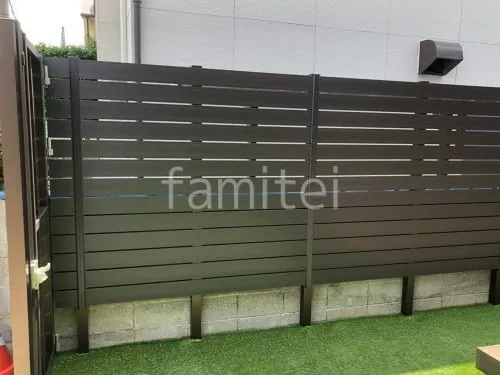 人工木・樹脂 フェンス（木調） F＆F マイティウッド ベーシック極 目隠し 木調・ラティス 樹脂