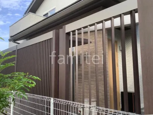 アルミ形材 フェンス LIXIL 木製調Gスクリーン 縦格子タイプ 木調・ラティス スクリーン・格子