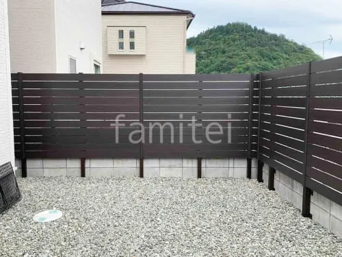 人工木・樹脂 フェンス（木調） F＆F マイティウッド ベーシック極 目隠し 木調・ラティス 樹脂