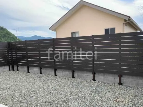 人工木・樹脂 フェンス（木調） F＆F マイティウッド ベーシック極 目隠し 木調・ラティス 樹脂