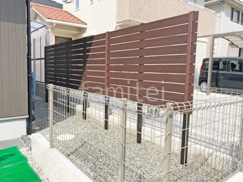 人工木・樹脂 フェンス（木調） F＆F マイティウッド ベーシック極 高尺タイプ 目隠し 木調・ラティス 樹脂