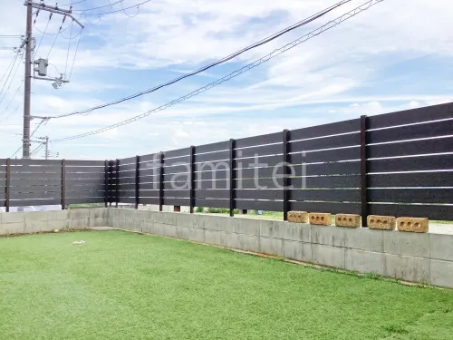 人工木・樹脂 フェンス（木調） F＆F マイティウッド ベーシック極 目隠し 木調・ラティス 樹脂