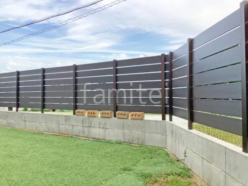 人工木・樹脂 フェンス（木調） F＆F マイティウッド ベーシック極 目隠し 木調・ラティス 樹脂